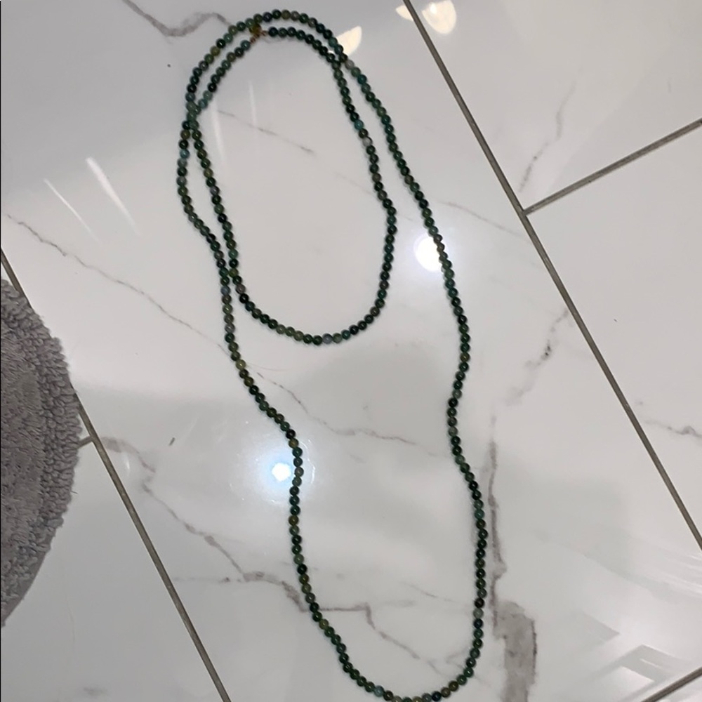 two separate long necklaces bundle